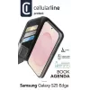 Cellularline Book Agenda Galaxy S25 Edge skóropodobny pokrowiec książkowy z zamknięciem magnetycznym