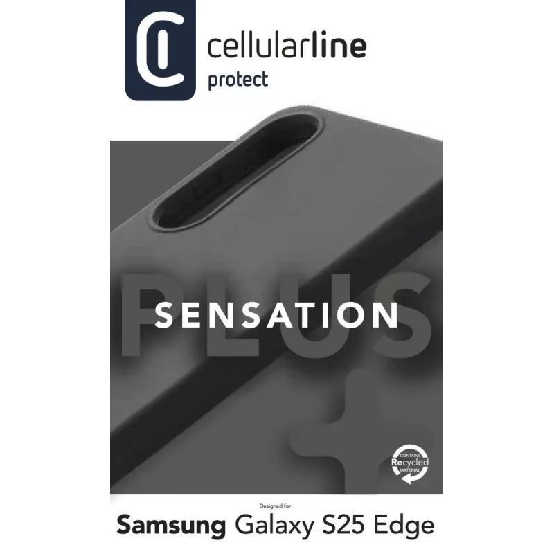 Cellularline Sensation+ - Galaxy S25 Edge etui silikonowe soft-touch