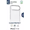 Cellularline Clear Protect - twarde etui iPhone Air z gumowymi krawędziami