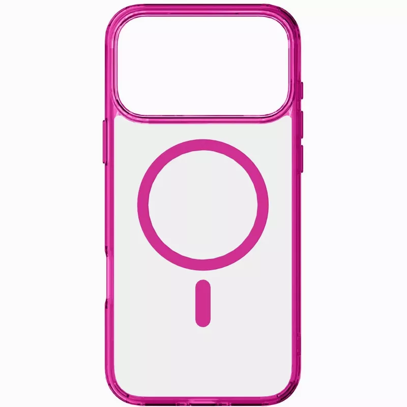Cellularline Iconic Mag - iPhone 17 Pro przezroczyste etui z kolorowymi krawędziami kompatybilne z ekosystemem Magsafe