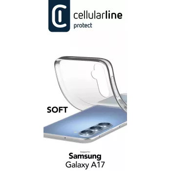 Cellularline Soft - Galaxy A17 miękkie etui z gumy, Pokrowiec, Samsung, Galaxy A17, 17 cm (6,7 cala), Przezroczysty