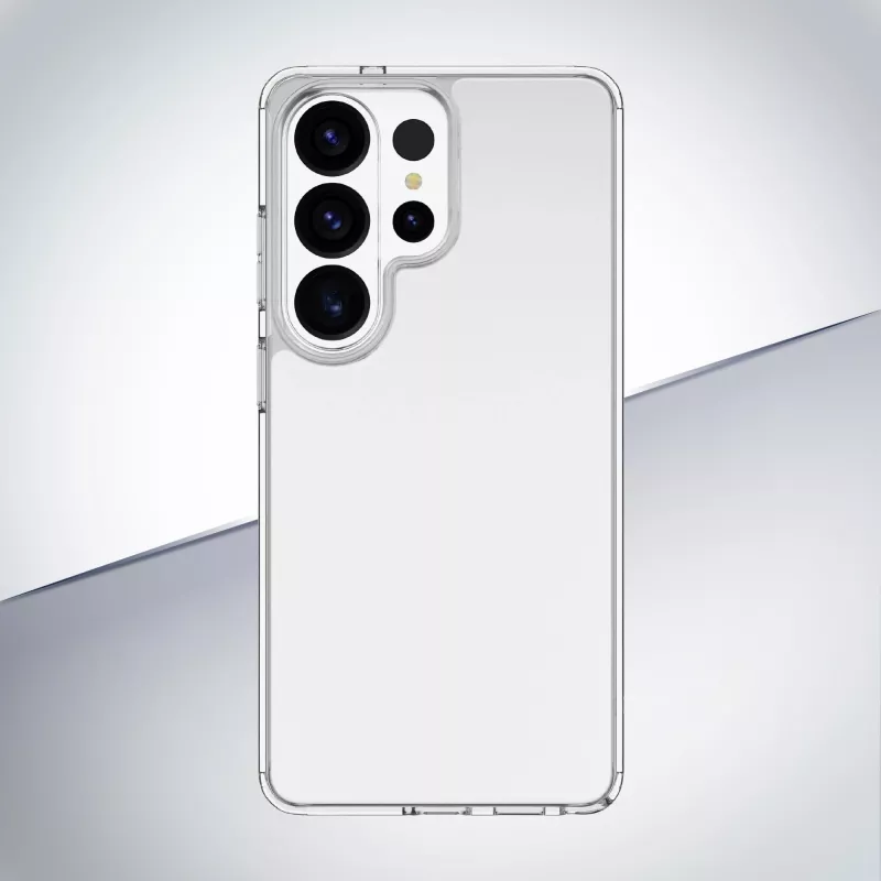 Cellularline Clear Protect - Etui twarde Galaxy S26 Ultra z gumowymi krawędziami
