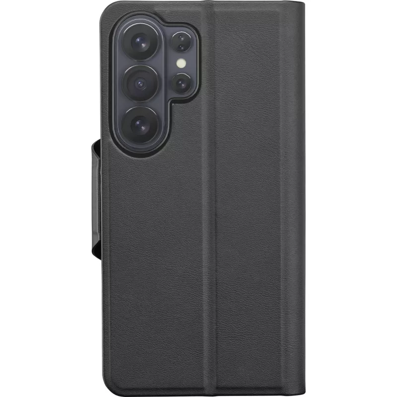 Cellularline Book Agenda – etui książkowe Galaxy S26 Ultra z wykończeniem z ekoskóry, magnetycznym zamknięciem, ochroną RFID i funkcją podstawki.