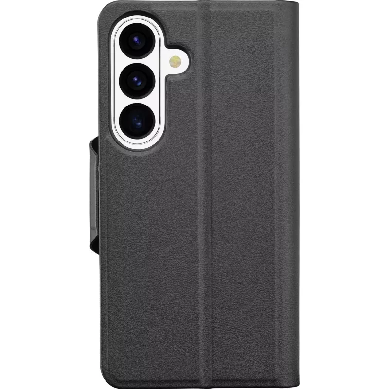 Cellularline Book Agenda - Etui książkowe Galaxy S26 z wykończeniem ze skóry ekologicznej, zamknięciem magnetycznym, ochroną RFID i funkcją podstawki.