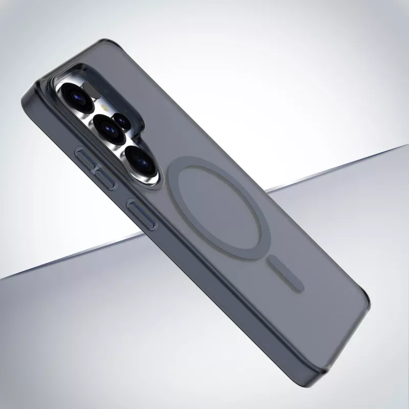 Cellularline FROSTY MAG - Galaxy S26 Ultra Półprzezroczyste etui z matowym wykończeniem i kolorowymi krawędziami, kompatybilne z ekosystemem Qi2 i akcesoriami magnetycznymi dla Samsunga.