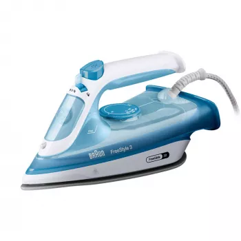 Braun FI 3144 BL Żelazko parowe Dry & Steam Ceramiczna stopa 2400 W Niebieski