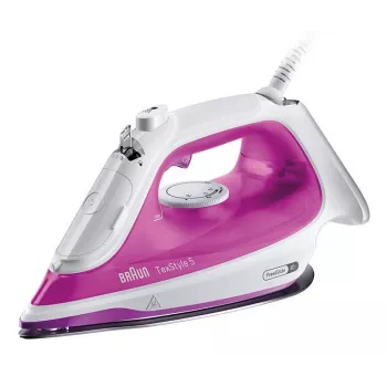 Braun TexStyle 5 SI 5225 Żelazko parowe 2500 W Różowe, Białe