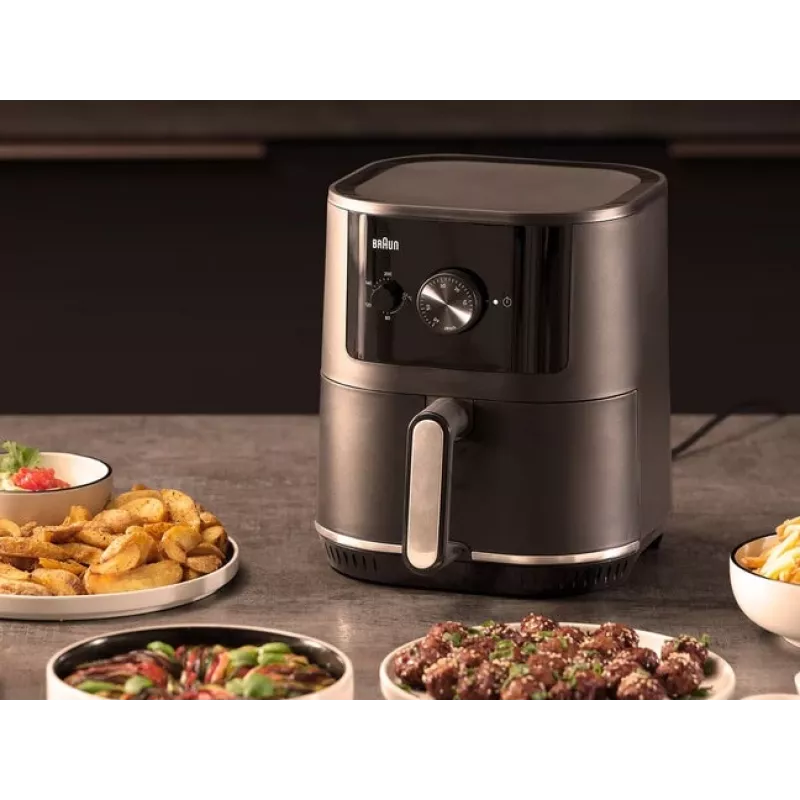 Braun Multi Fry 3 Pojedyncza 4,3 l Wolnostojąca 1500 W Frytkownica beztłuszczowa Czarna