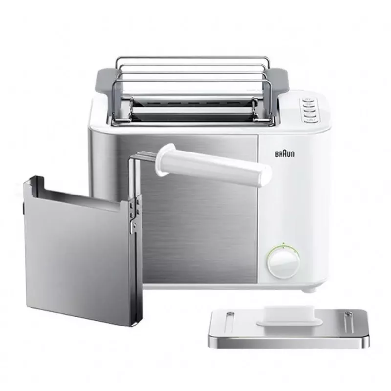 Braun GRILLE-PAIN HT5015WH 13 2 kromki 1000 W Szary, Biały