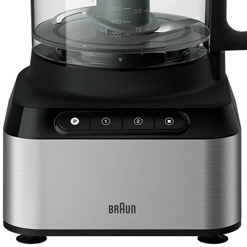 Braun FP 3233 SI robot kuchenny 800 W 2.1 L Czarny, Stal nierdzewna