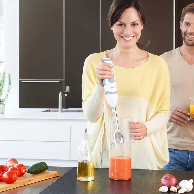 Braun MQ 5235 WH 0.5 L Blender do gotowania 1000 W Szary, Biały