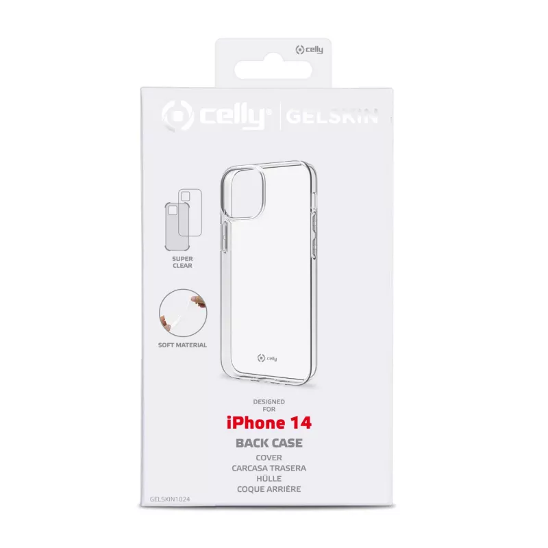 Etui do telefonu Celly Gelskin 15,5 cm (6,1 cala) Pokrowiec Przezroczysty