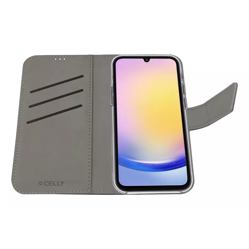 Celly WALLY etui na telefon komórkowy 16,5 cm (6,5 cala) Etui typu portfel Czarny