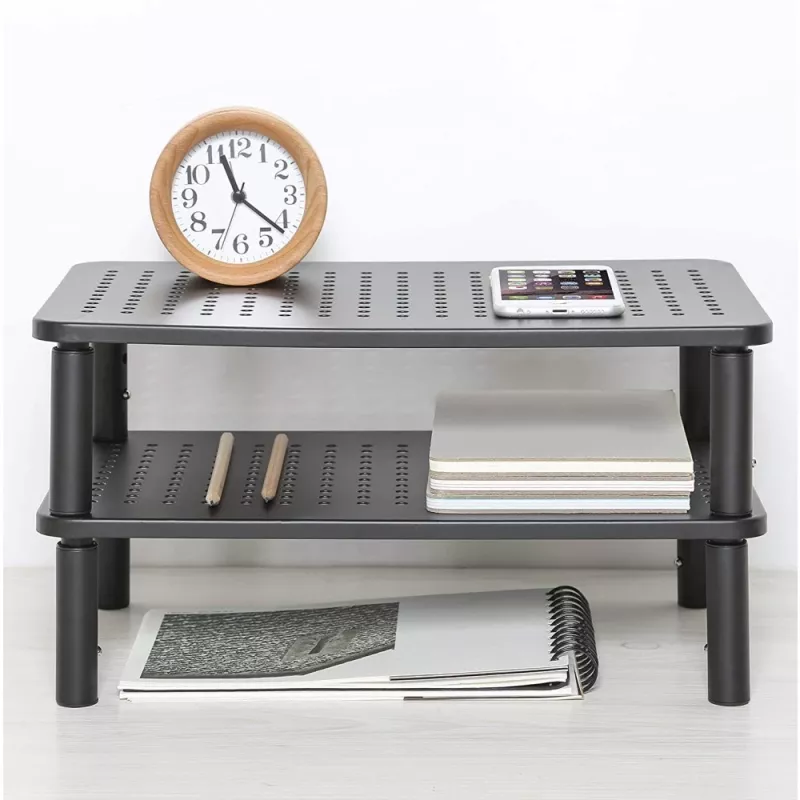 Podstawka pod monitor/laptop Techly, czarna, wolnostojąca, 20 kg, regulacja wysokości, czarna