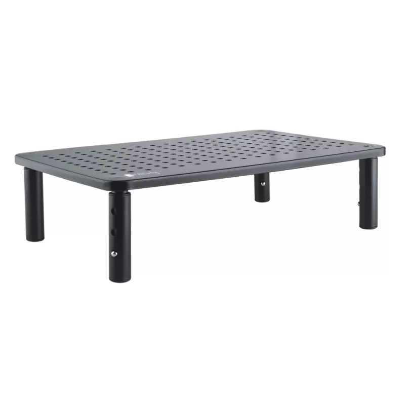 Podstawka pod monitor/laptop Techly, czarna, wolnostojąca, 20 kg, regulacja wysokości, czarna