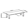 Techly Glass Stand for Monitor / Laptop, Freestanding, 20 kg, 33 cm (13 inch), 81.3 cm (32 inch), Height adjustment, Transparent