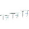 Techly Glass Stand for Monitor / Laptop, Freestanding, 20 kg, 33 cm (13 inch), 81.3 cm (32 inch), Height adjustment, Transparent