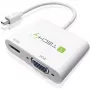 Adapter Techly Mini DisplayPort na HDMI/VGA, 0,15 m, Mini DisplayPort, HDMI + VGA (D-Sub), Męski, Żeński, 1920 x 1200 pikseli