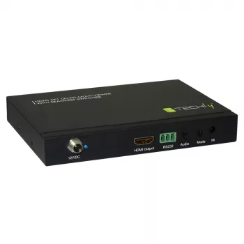 Techly HDMI 4x1 Multi-viewer z bezszwowym przełącznikiem, HDMI, Metal, Czarny, 60 Hz, 1080p, 2.25 Gbit/s