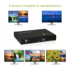 Techly HDMI 4x1 Multi-viewer z bezszwowym przełącznikiem, HDMI, Metal, Czarny, 60 Hz, 1080p, 2.25 Gbit/s