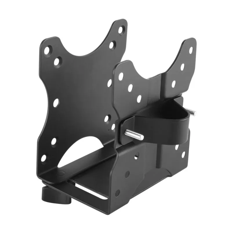 Regulowany uchwyt pod biurko do jednostki centralnej Techly, 5 kg, 75 x 75 mm, 100 x 100 mm, czarny