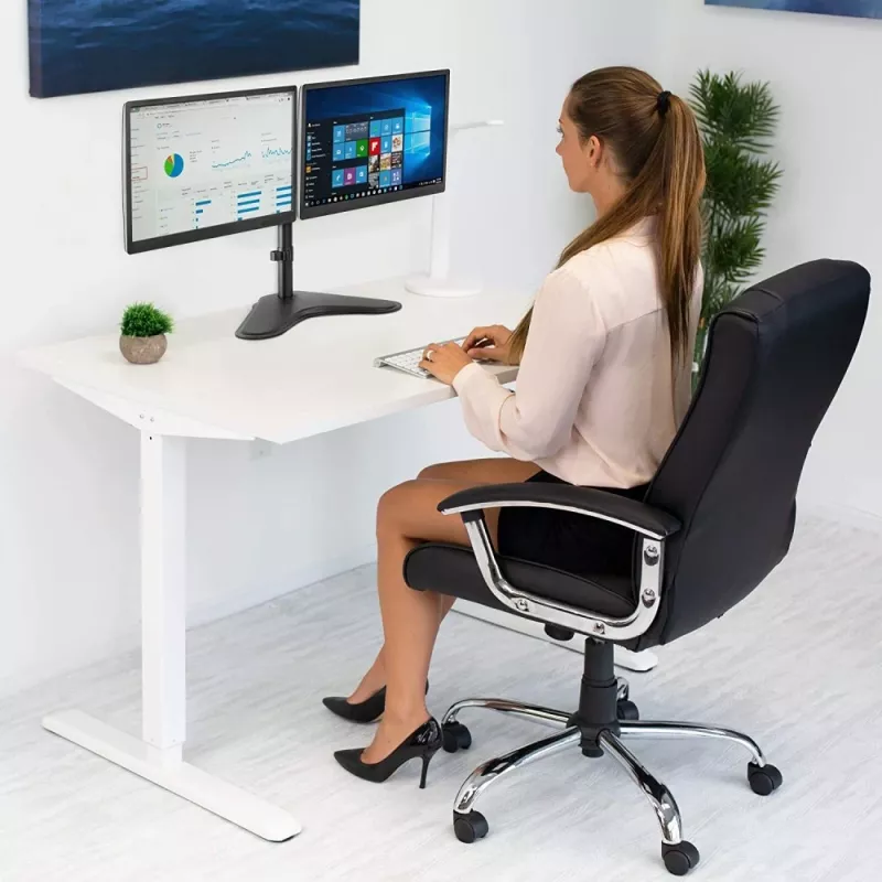 Techly ICA-LCD 2524 uchwyt / stojak do monitora 81,3 cm (32 cale) Biurkowy Czarny