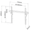 Techly ICA-PLB-133LTY 165,1 cm (65 cali) czarny