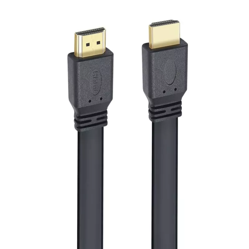 Techly HDMI 2.0 płaski kabel High Speed z Ethernet A/A M/M 1m