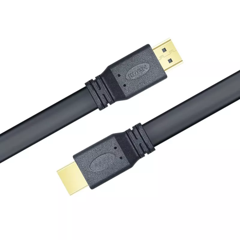 Techly HDMI 2.0 płaski kabel High Speed z Ethernet A/A M/M 1m