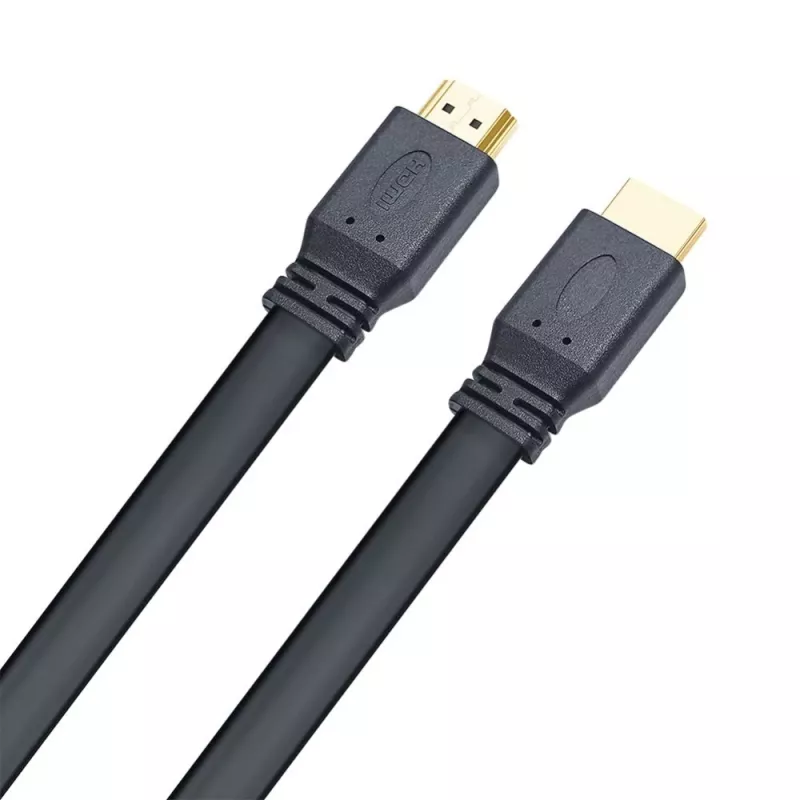 Techly HDMI 2.0 płaski kabel High Speed z Ethernet A/A M/M 1m