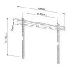 Techly ICA-PLB-114L 165.1 cm (65 cali) czarny