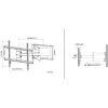 Techly cienki Wall Mount for 32-70 inch LCD LED TV Czarny, 81,3 cm (32 cale), 177,8 cm (70 cali), 45 kg, 600 x 400 mm, -10 - 5°, Czarny