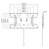 Techly cienki Wall Bracket dla telewizorów OLED 32-65 cali Czarny, 81.3 cm (32 cale), 165.1 cm (65 cali), 30 kg, 100 x 100 mm, 400 x 200 mm, Czarny