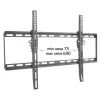 Techly Stały uchwyt ścienny LED TV LCD 40-65 cali, 165,1 cm (65 cali), 200 x 200 mm, 600 x 400 mm, -12 - 0°, Metal, Czarny