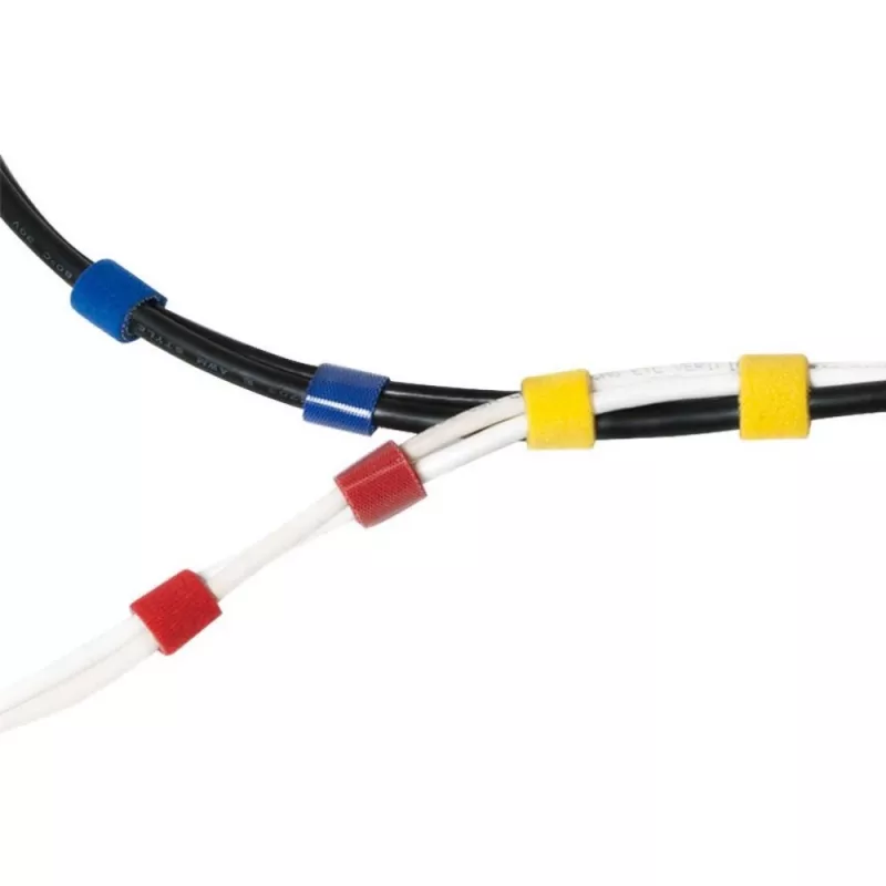 Rolka rzepu Techly do zarządzania kablami, długość 10 m, szerokość 20 mm, czarna