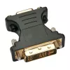 Techly Adapter DVI-Męski/VGA-Żeński Analogowy Wideo Czarny, DVI-A, VGA, Czarny
