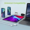 Kabel do ładowania i synchronizacji Techly USB-C do Lightning 1 m biały