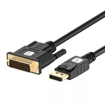 Techly ICOC DSP-C12-030P adapter kabla wideo 3 m DisplayPort DVI-D Czarny