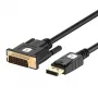 Techly ICOC DSP-C12-030P adapter kabla wideo 3 m DisplayPort DVI-D Czarny