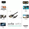 Techly ICOC DSP-C12-030P adapter kabla wideo 3 m DisplayPort DVI-D Czarny
