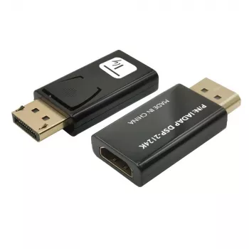 Techly IADAP DSP-2124K adapter/kostka zmiany płci żeńskiej na męską Czarny