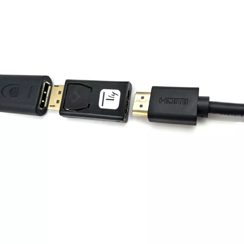 Techly IADAP DSP-2124K adapter/kostka zmiany płci żeńskiej na męską Czarny