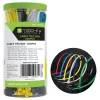 Techly ISWT-SET-CL600T opaska kablowa Opaska kablowa z wejściem równoległym Nylon Wielokolorowy 600 szt.