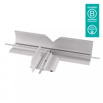 Dataflex Addit ochronnik kabli - złącze T 462, Ochronnik kabli, Srebrny, Aluminium, 500 kg, 2 cm, 260 mm