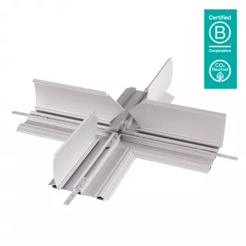 Dataflex Addit ochraniacz na kable - połączenie krzyżowe 472, Ochraniacz na kable, Srebrny, Aluminium, 500 kg, 2 cm, 260 mm