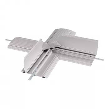 Dataflex Addit ochraniacz na kable - połączenie krzyżowe 472, Ochraniacz na kable, Srebrny, Aluminium, 500 kg, 2 cm, 260 mm