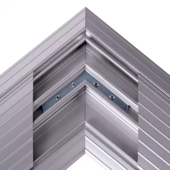 Dataflex Addit ochraniacz kabli - łączenie narożne 482, Srebrny, Aluminium, 500 kg, 2 cm, 203 mm, 305 mm