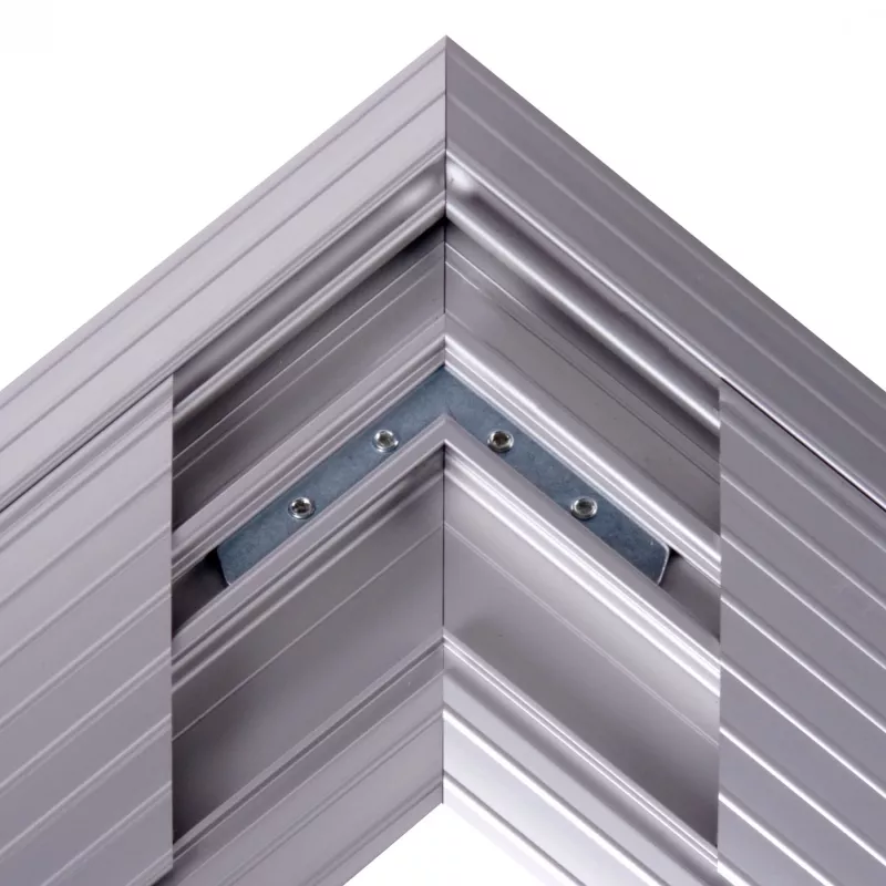 Dataflex Addit ochraniacz kabli - łączenie narożne 482, Srebrny, Aluminium, 500 kg, 2 cm, 203 mm, 305 mm