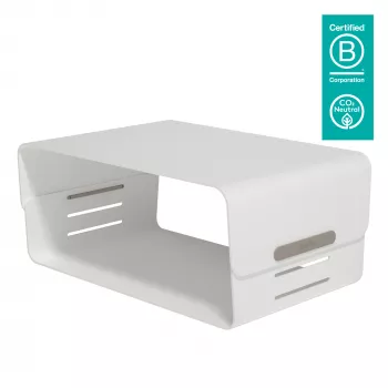 Podstawka pod monitor Dataflex Addit Bento® – regulowana 120, wolnostojąca, 20 kg, regulacja wysokości, szary, biały