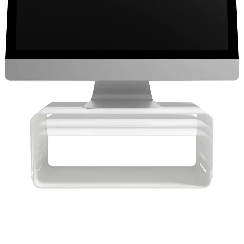 Podstawka pod monitor Dataflex Addit Bento® – regulowana 120, wolnostojąca, 20 kg, regulacja wysokości, szary, biały